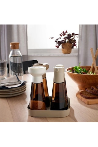 Ikea Halvtom 2'li Baharat Değirmeni Seti 19 X 8 Cm 300 Ml Kahverengi Siyah Kahverengi - Siyah