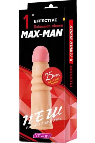 Red Fox Yeain - Max Man 25mm Dolgulu Penis Kılıfı Yn0054