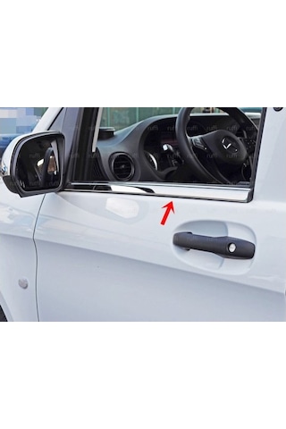 Ebal Otomotiv Mercedes Vito W447 Krom Cam Çıtası 2 prç. 2014 Üzeri P. Çelik