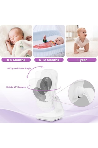 Hellobaby Bebek Monitörü, Gece Görüş & Vox Modu Kamera Sistemi