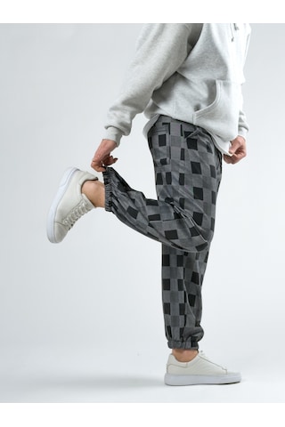 Cocopelli Dama Desenli Erkek Baggy Pantolon Coc2744 Desenli