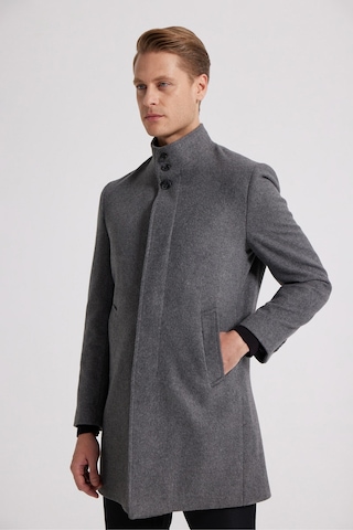 Ds Damat Regular Fit Antrasit Hakim Yaka Kaşe Kaban 5hf08ort10002 Antrasit