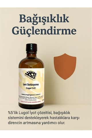 Engin Gezici %5 Lugol İyot Çözeltisi 100 ML