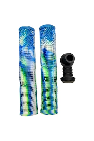 17 Cm Mtb Bmx Freeride Elcik Silikon Bisiklet Elcik Kaymaz Yapı Dirt Jump Bisiklet Elciği Mavi Yeşil Mor - Pembe