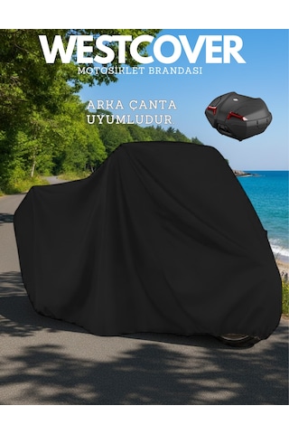 Honda Adv350 Branda Arka Çanta Uyumlu Siyah Renk Motosiklet Brandası Motor Örtüsü Çadır Su Geçirmez Motosiklet Kılıfı Motor Brandası