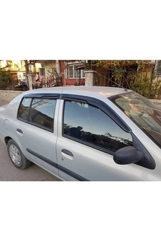 Renault Symbol 2008 - 2012 Parlak Siyah Mügen Cam Rüzgarlığı Renault Sembol Tüm Kasalar 4 Lü Set Rüzgarlık