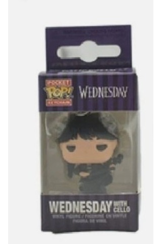 Funko Pop Pocket Keychain Wednesday Addams With Cello