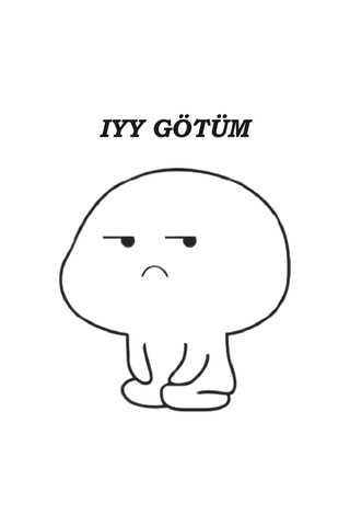 Iyy Gotum Baskılı Kupa Bardak Beyaz Beyaz