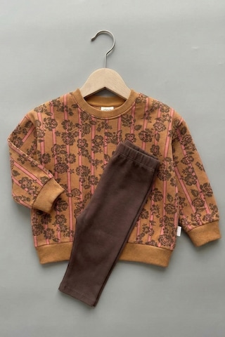 Cigit Taytlı Sweatshirt Takım 2-10 Yaş Camel Camel