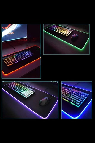 Thentech M Boy Rgb Ledli Oyuncu Mousepad Dayanıklı Kaygan Oyuncu Mousepad
