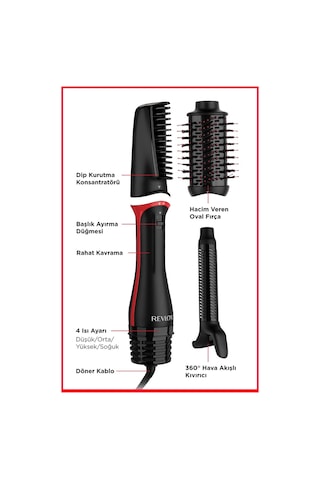 Revlon Blow Dry 3ü1 Arada Saç Kurutma Makinesi Ve Şekillendirici