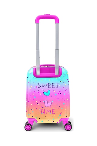 Coral High Kids Renkli Dondurmalı Kedi Desenli Çocuk Valizi 16777