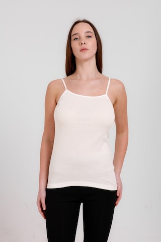 Clara Butik 3'lü Basic Ip Askı Atlet Beyaz