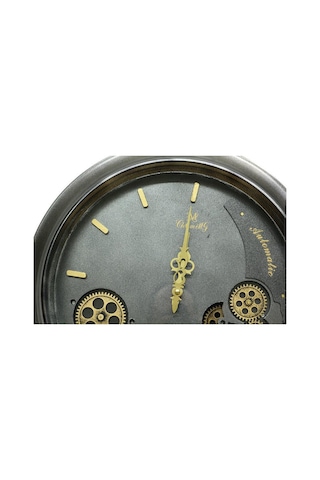 Kenpazar Saat Çarklı Yuvarlak Duvar Saati Dekoratif Hediyelik çok Renkli