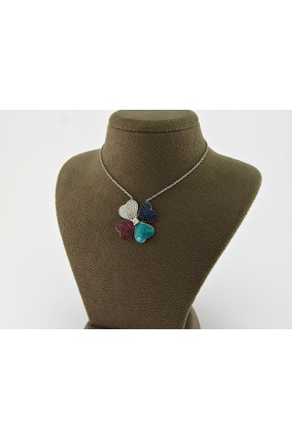 Gümüş Yonca Kolye Şans Kolyesi Sevgiliye Hediye Wsn51