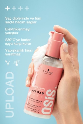 Upload Hacim Kremi 200ml X 2 Adet Elektriklenmeye & Isıya Karşı Korumalı Dipten Uca Hacim