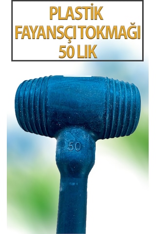 Kauçuk Tokmak Fayans Fayansçı Tokmağı Çekiç Seramik Karo Döşeme Parke Tadilat 50 Lik Siyah