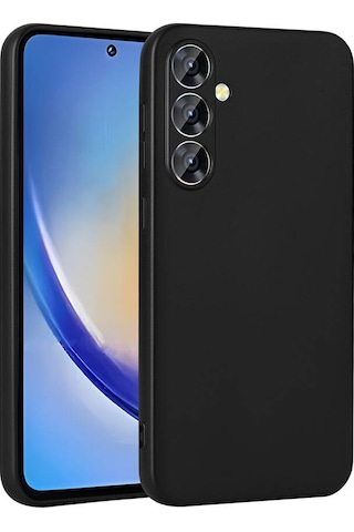 Zore Galaxy Uyumlu A35 Kılıf Premier Silikon Kapak - Siyah Siyah