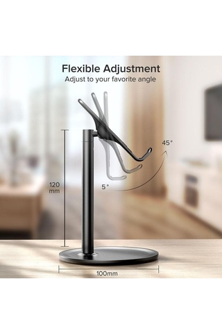 Gümüş Vaorlo Telefon Tutucu İpad Tutucu Canlı İzlemek İçin Film Telefon Braketi iPhone Uyumlu 11pro 12 Xiaomi Huawei