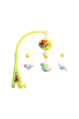 Babycim Sevimli Papağan Ney Sesli Bebek Beşik Dönence 001