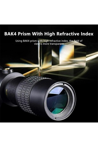 Samdoo 10-300x40 Siyah Monoküler Teleskop, Akıllı Telefon Tutucusu Ve Tripodlu, Su Geçirmez, Fmc Kaplama, Bak4 Prisma, Manzaralar İçin Optik Güç, Outdoor Etkinlikler İçin Uygun