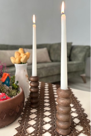 Sammwood Doğal Ahşap Şamdan Tekli