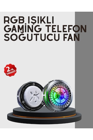 Northcity Rgb Gaming Telefon Fanı Sessiz Soğutucu - Mobil Oyunlarda Fps Düşüşünü Önler