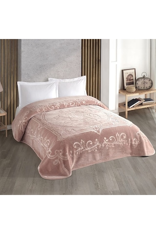 Pembe Renk Kristal Taç Battaniyesi