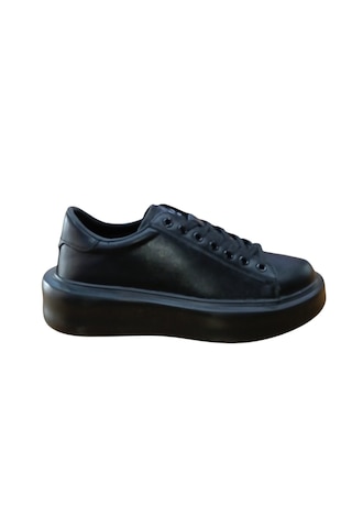 Lufian 11230234 Gage Erkek Deri Sneaker Ayakkabı Siyah Cilt Siyah1