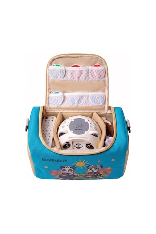 Bigibuddy Bigione Taşıma Çantası Akıllı Cihaz Ve Kartlar İçin Koruyucu Çanta Mavi Çok Renkli