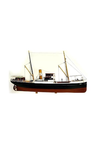 Türk Model 1/87 123 Bandırma Vapuru, 62 Cm. Ahşap Model Kiti-55132