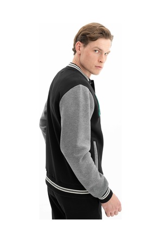 AR-MA Arma Erkek Şık Tarz Cepli Regular Fit Düğme Kapamalı Kolej Mont Sweatshirt 001