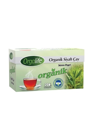 Orgalife Organik Bardak Poşet Siyah Çay 20 x 2 G