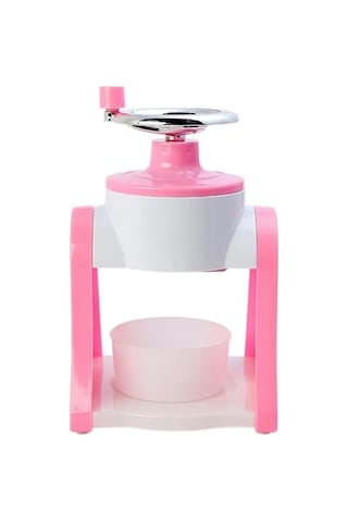 Jialan Buz Tıraş Makinesi Manuel El Krank Tıraş Mini Taşınabilir Pembe