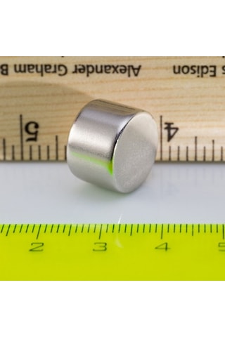 15x10 Mm Yuvarlak Neodyum Mıknatıs , Çok Güçlü Magnet, Çap: 15 Mm X Boy: 10 Mm