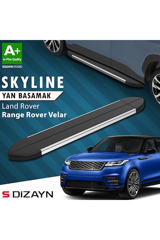 S-dizayn Land Rover Range Rover Velar Skyline Krom Yan Basamak 193 Cm 2017 Üzeri A+ Kalite