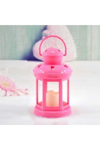 Novahub Hollow Star Demir Mumluk Metal Sanatları Pembe, Şık Dekorasyon