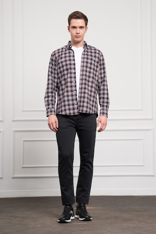 Morven Erkek Gri Kışlık Düğmeli Yaka Regular Fit Gömlek 25ks004006100 Gri Gri