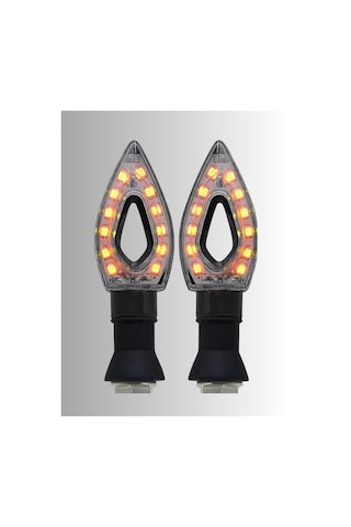 Motofy Motosiklet Led Üçgen Sinyal 2 Adet Üniversal