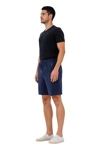 Ar-ma Erkek Şort Baskisiz Basic İp Kapamali Yandan 2 Cepli Fermuarli Arkadan Cepsiz Şort Örme Kumaş Regular Fit %100 Pamuk 30/2 Süprem Y31504279902 Lacivert-l1