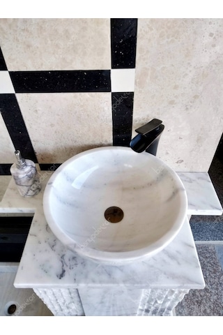 Muğla Çanak Mermer Lavabo