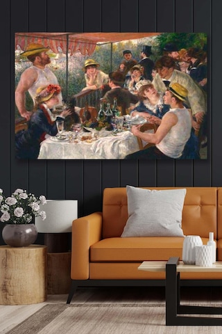 Pierre Auguste Renoir - Luncheon Of The Boating Party - 107145 - Dekoratif Duvar Kanvas Tablo
