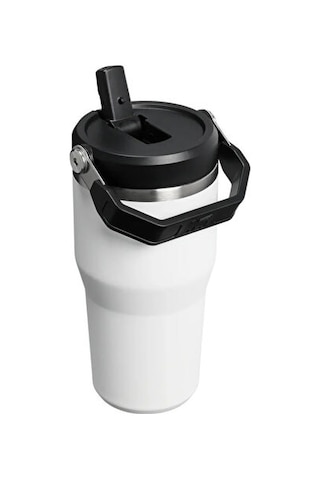 Stanley The Iceflow Flip Straw 2.0 Tumbler 0.60 L Pipetli Termos 10-13425-0117 Beyaz
