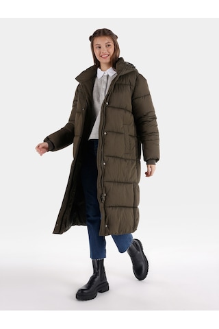 Colin's Colins Cl1065794 Regular Fit Kadın Kaban - Yeşil Haki