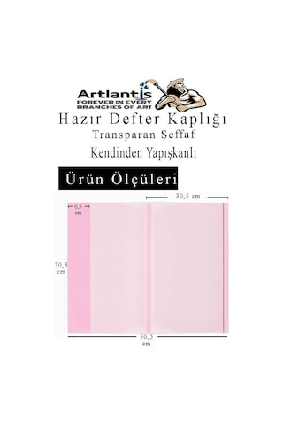 Hazır Defter Kaplığı Şeffaf Buzlu Mavi A4 10 Adet 1 Paket Cırtlı Ayarlanabilir Kendinde Yapışkanlı Kaplık Okul Sınıf Mavi