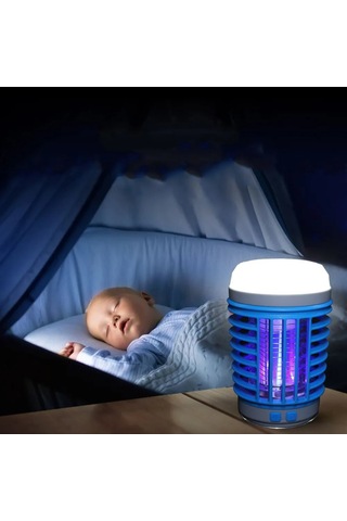 Xindoker Güneş Enerjili Mor Işıklı Sinirli Ağaç, 12 Saat Ağaç Tutma Süresi, Çift Fonksiyonlu Aydınlatma + Ağaç Tutma , 2200 Mah Dahili Pil, Ev Ve Dış Mekan İçin Güvenli Mavi