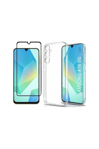 Samsung Galaxy A16 5g İle Uyumlu Telefon Kılıfı Ve 5d Tam Kaplayan Cam Ekran Koruyucu
