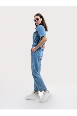LOFT Regular Fit Kadın Tulum Lf2036037 Q1.v1 Denim