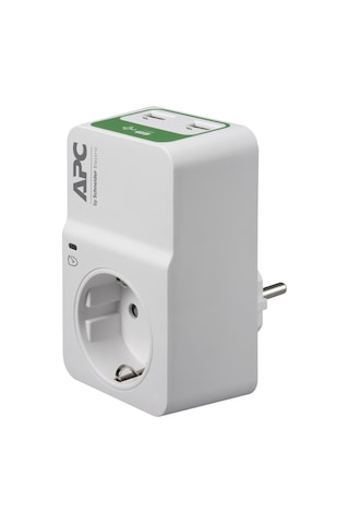 Apc By Schneider Electric PM1WU2-GR Tekli USB Hızlı Şarj Çıkışlı Akım Korumalı Priz 2 Beyaz