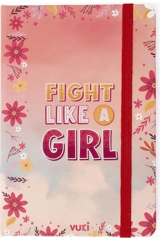 Desenli Sert Kapak Lastikli Defter A6 Karma